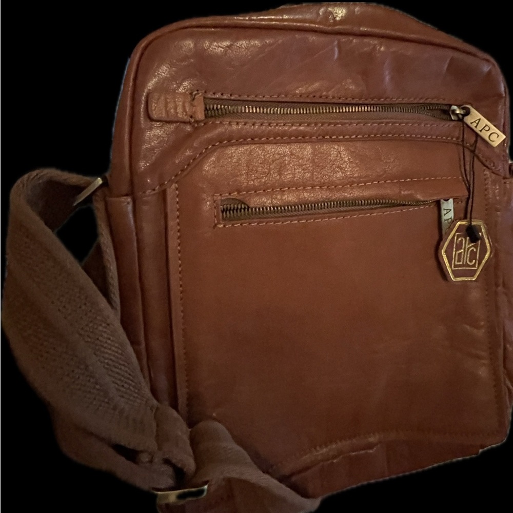 A.P.C. Tan Leather Belt Bag